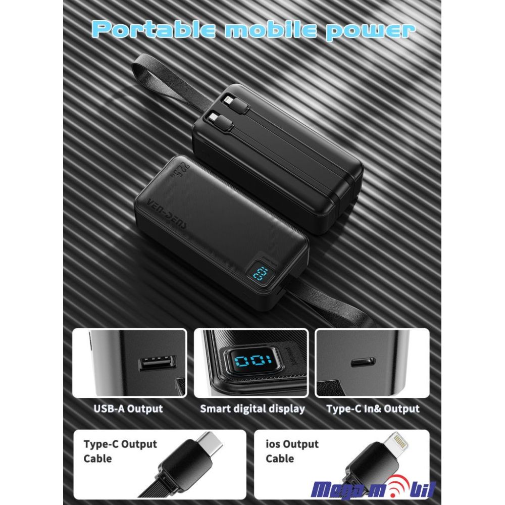 Baterija eksterna 50000mAh VD-PB063 black
